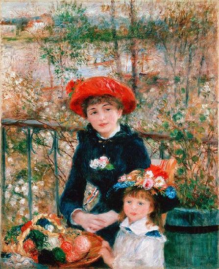 On the Terrace,, Pierre-Auguste Renoir